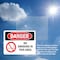 Signmission No Smoking In This Area Danger Sign, Plastic, 10in W x 7in L, 2PK OS-2PACK-DS-P-710-L-1471 - alternate 3